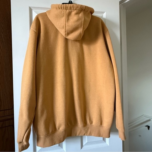 Carhartt K122 Fleece Hoodie Jacket Men Size L Full Zip Casual Original Fit Comfy - Picture 3 of 14